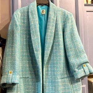 New! Gorgeous light blue blazer.
